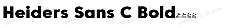 Heiders Sans C Bold字体转换